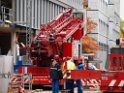 Ausleger vom Mobil Kran abgerissen Koeln Schaafenstr Habsburgering P288
